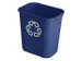 Corbeille Rubbermaid Recycling Medium 26L bleu