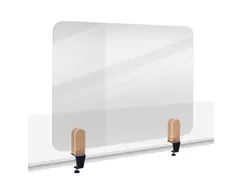 Bureauscherm Elements doorzichtig 60x80cm klemmen