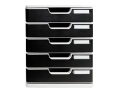 Ladenbox Modulo Office 5 Gesloten Laden Zwart