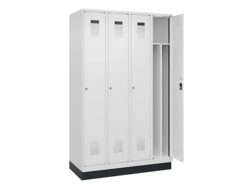 locker voor scheiding van kleding,HxBxD 1950x1200x500mm,4vak