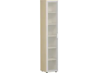 kantoorkast,HxBxD 2160x400x420mm,5xhouten vloer,6ordnerhoogte - 1