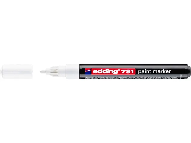 Paintmarker edding 791 op alcoholbasis 1-2mm wit