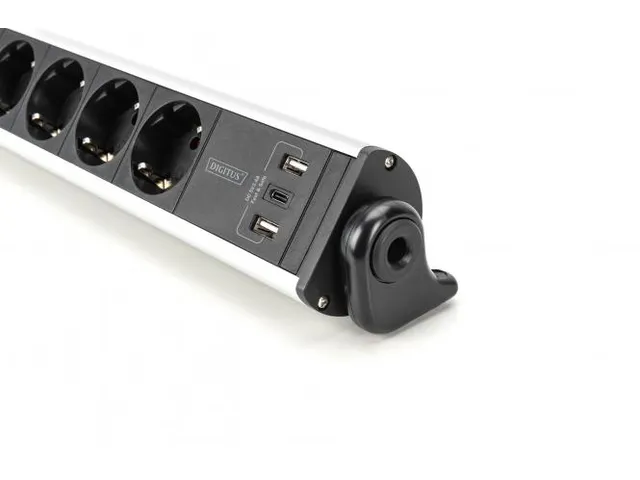 6-voudige kantoorstekkerdoos met 3x USB-poorten