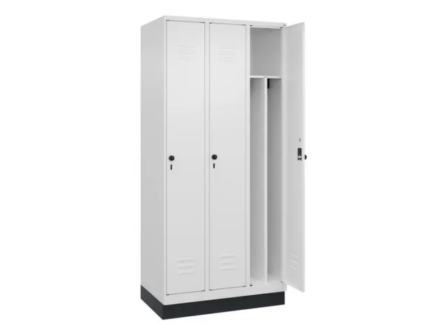 locker voor scheiding van kleding,HxBxD 1950x900x500mm,3vak