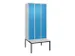 locker voor scheiding van kleding,HxBxD 2120x900x815mm,3vak