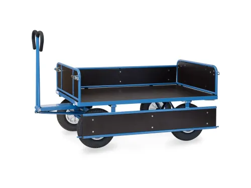 Handtrekwagen 6455P 750kg 1540x840mm hout polyurethaan wielen