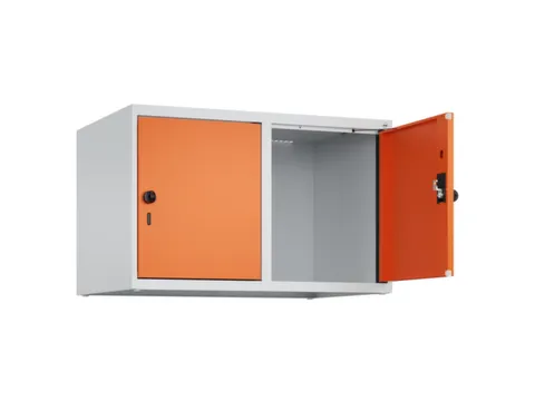 opzetkast,v. locker,2vak.,vak B 400mm,HxBxD 500x800x500mm,draaigrendel