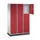 grootvolume-lockersysteem,RAL 7035/RAL 3003,HxBxD 1950x1220x500mm