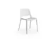 stapelstoel,4voeten,zitschaal PP wit