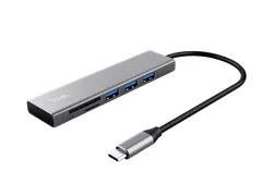 Trust Halyx Snelle USB-C-hub en Kaartlezer