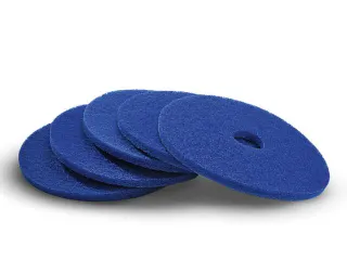 Pad voor éénschijfsreinigingsmachine 5 pads zacht Ø 432mm blauw - 1