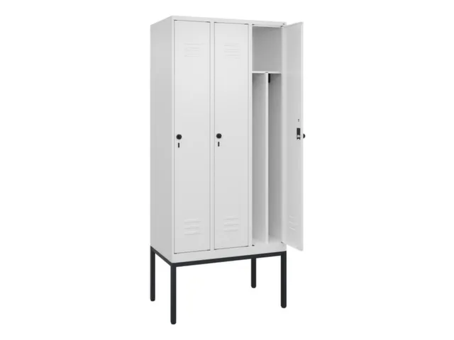 locker voor scheiding van kleding,HxBxD 2120x900x500mm,3vak
