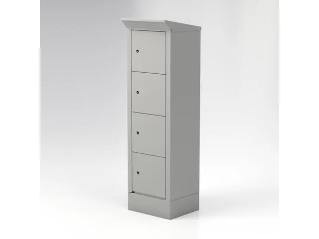 E-bike laadstation HxBxD 2095x600x500mm 8stekkerdozen 220V RAL9006