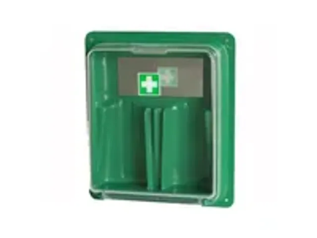 OUTLET Barikos wandhouder voor 2 flessen oogspoelmiddel, groen, per st