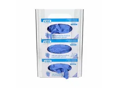 Wandhouder Voor 3 Dispenserdoosjes Transparant Acryl 39x26x10cm