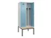 locker met bank,voor scheiding van kleding,HxBxD 2120x800x815mm,2vak