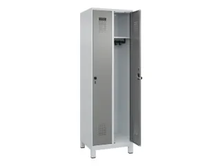 locker,HxBxD 1950x600x500mm,2vak,vak B 300mm,draaigrendel,voeten - 2