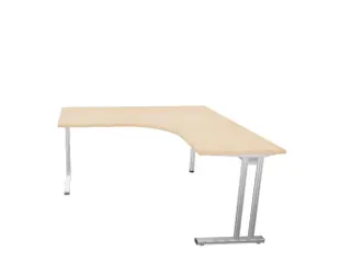 bureau in vrije vorm,HxBxD 740x1600x1600mm,vrije vorm,NE-esdoorn - 1