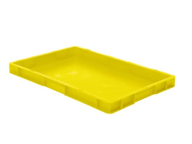 Euronorm-stapelbak 9.5l 50x600x400mm Wanden/bodem Gesloten Geel