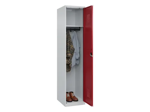 locker,HxBxD 1850x400x500mm,1vak,vak B 400mm,cil.-slot,staand op vloer