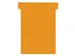 T-planbordkaarten index 3, ft 120 x 92 mm, oranje