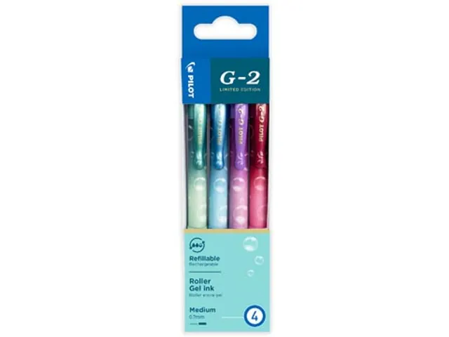 roller G-2 Bubble, medium assorti 4 stuks