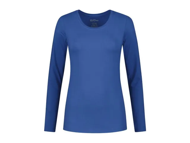 Santino Juna dames T-shirt met lange mouwen, koningsblauw, maat XL, pe