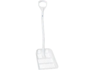 Hygiene 5603-5 uitlekschep, wit, steel 115cm, groot blad 38x34cm - 1