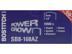 Nieten Bostitch B8 staal SB8 6mm gebogen rug 1050 stuks