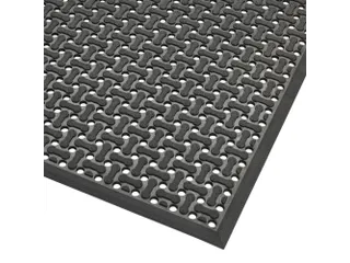 werkplekmat,mat,HxLxB 8,5x900x600mm,rubber,geperforeerd,antislip - 1