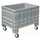 Stapelcontainer Pe Hxbxd 920x1200x800mm 520 Liter 4Wielen Grijs