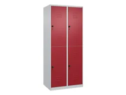 dubbeldekse locker,HxBxD 1850x800x500mm,2x2vak.,vak B 400mm