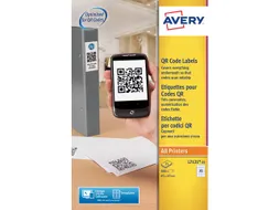 produktetiket Avery 45x45mm wit 25 vel 20 etiketten per vel