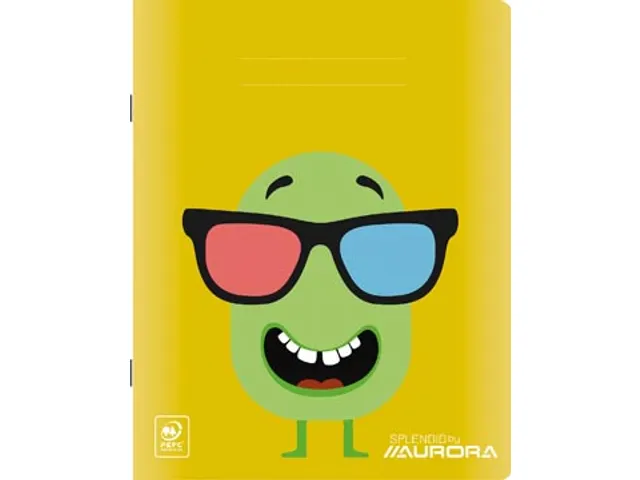 Splendid schrift, 36 bladzijden, ft 165x210mm, gelijnd 8 mm assorti