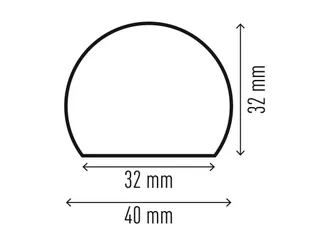 Oppervlakte beschermingsprofiel S32R 1 Meter - 3