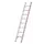 ladder,eenzijdig,8,verstevigde treden,balk L 2,22m,aluminium