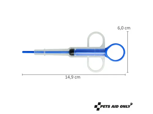 Tablettenhulp Pets Aid Only, voedingshulp, injectiespuit, 15 cm, 2 opz