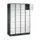 lockerkast,RAL 7021/RAL 7035,HxBxD 1950x1220x500mm,4x5vakken,cil.-slot