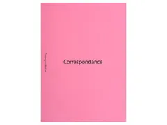 40 bedrukte inlegmappen 22x31cm Briefwisseling Roze