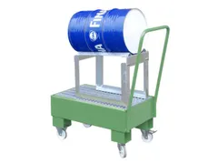 verrijdbare opvangbak,v. 1x60l vat,opvangvol. 61l,HxBxD 1075x500x940mm