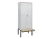locker voor scheiding van kleding,HxBxD 2120x800x815mm,2vak