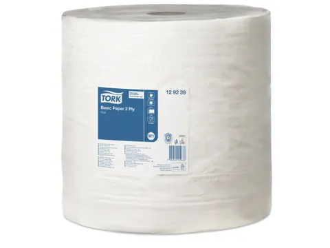 Tork Poetspapier Rol Basic 129239 2-Laags W1 Wit