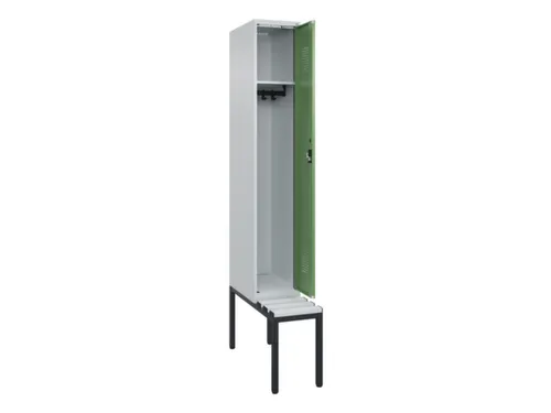 locker met bank,HxBxD 2120x300x815mm,1vak,vak B 300mm,cilinderslot