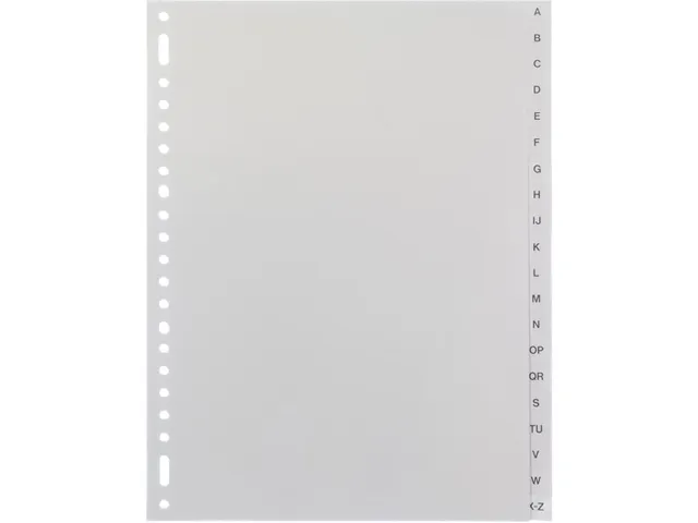 Intercalaires Multo 23 Perf 7042020 20 Onglets Gris A-z