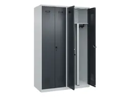 PBM-locker,HxBxD 1850x1200x500mm,4vak,vak B 300mm,draaigrendel
