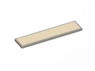 houten vloer,v. breedvakstelling,BxD 1700x400mm,dikte 19mm,vakl. 500kg - 1
