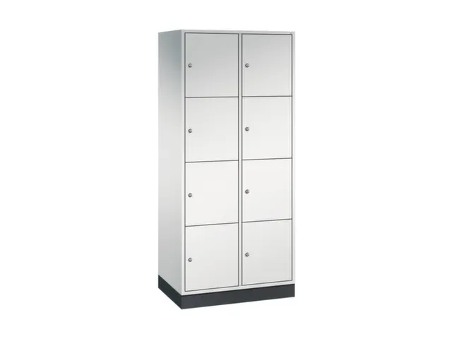 grootvolume-lockersysteem,RAL 7035,HxBxD 1950x820x500mm,2x4vakken