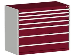 ladekast 1000x1300x750mm 7laden zware lasten RAL7035 front RAL3004