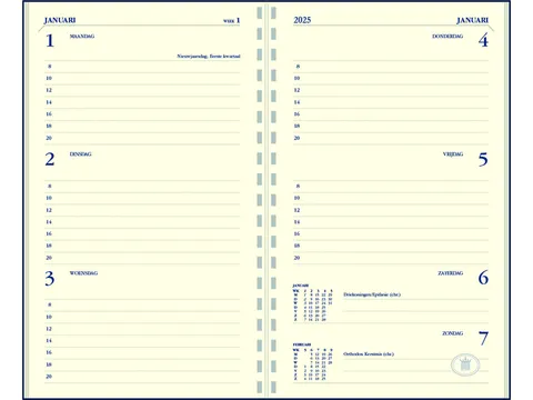 Agendavulling 2026 Ryam Memoplan 7 7dagen/2pagina's
