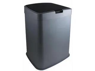 Afvalbak Kunststof 70L 39x34x57 cm Grijs Zwart - 1